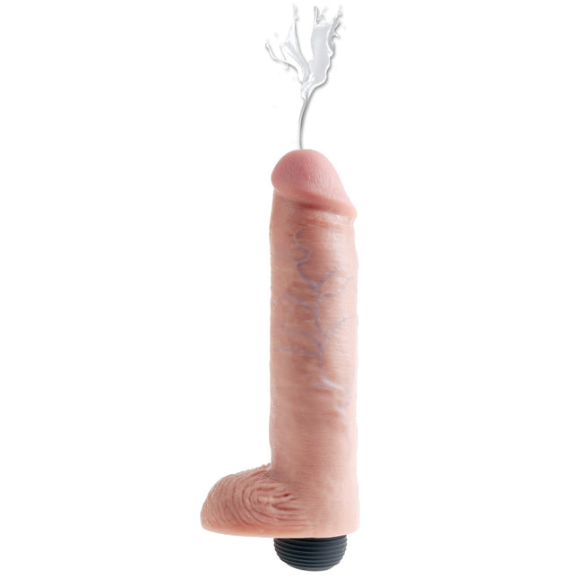 King Cock 10 Inch Squirting Cock With Balls - Light PD5604-21