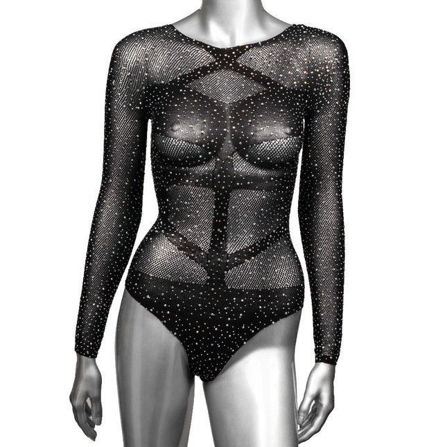 Radiance Long Sleeve Body Suit - One Size - Black SE3002153