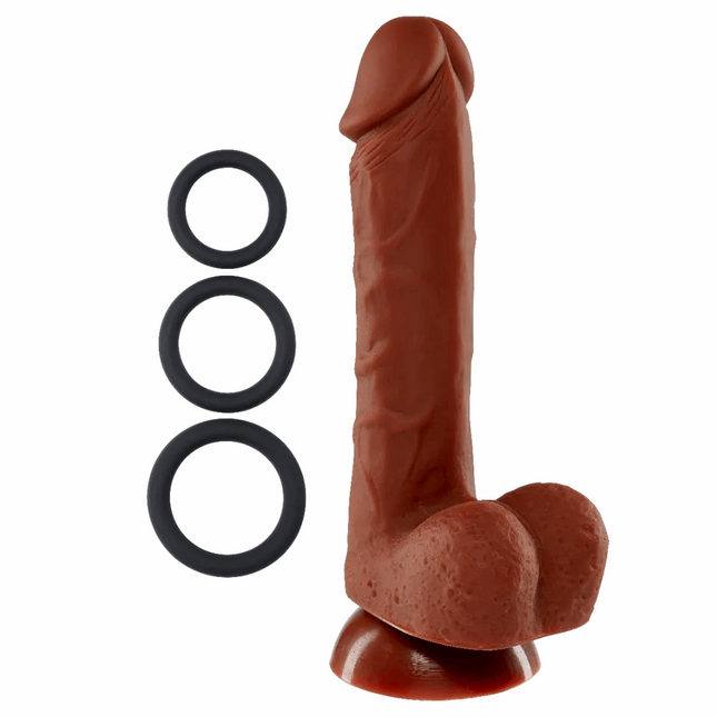 7 Inch Silicone Pro Odorless Dong - Brown WTC85912