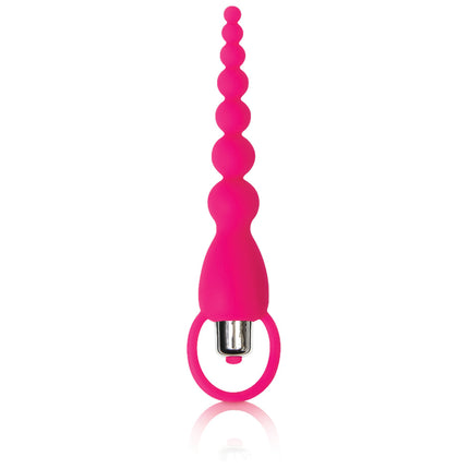 Adam and Eve Silicone Booty Bliss Vibrating Beads  - Pink AE-FC-9742-2