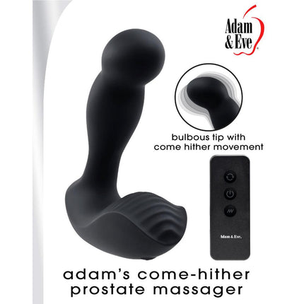 Adam's Come Hither Prostate Massager - Black - BESOLLO