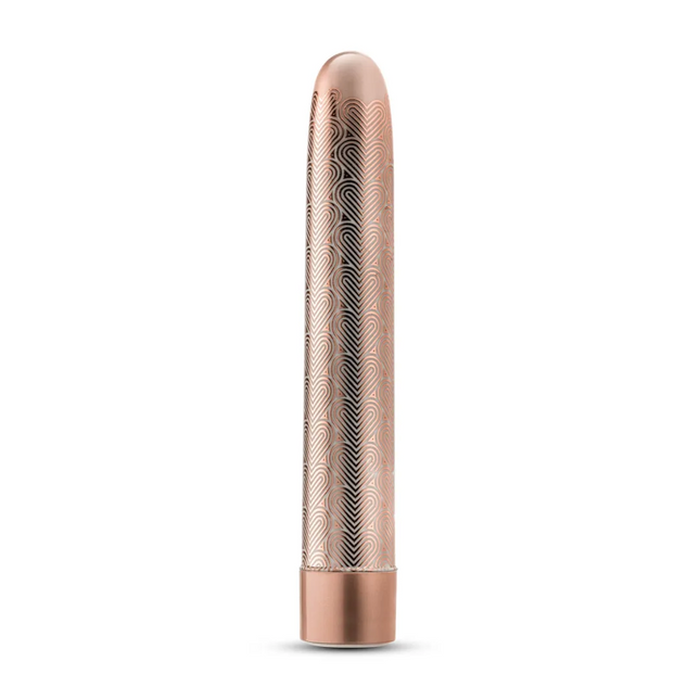 The Collection - Lattice - 7 Inch Rechargeable Vibe - Rose Gold BL-14901