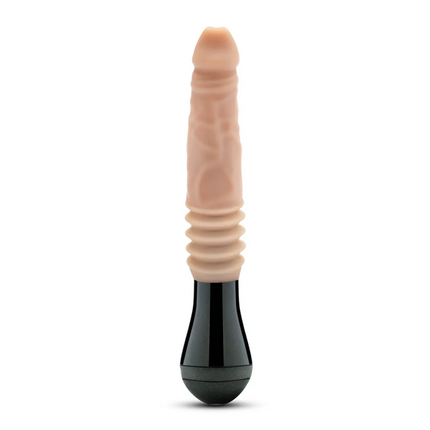 Dr. Skin Silicone - Dr. Knight - Thrusting  Gyrating Vibrating Dildo - Beige BL-52213
