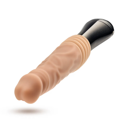 Dr. Skin Silicone - Dr. Knight - Thrusting  Gyrating Vibrating Dildo - Beige