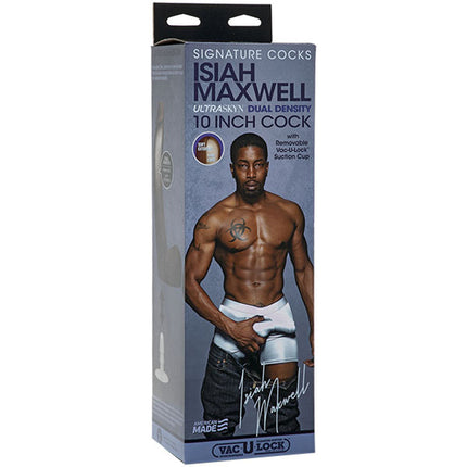 Pollas exclusivas - Isiah Maxwell - Polla Ultraskyn de 10 pulgadas con ventosa extraíble Vac-U-Lock