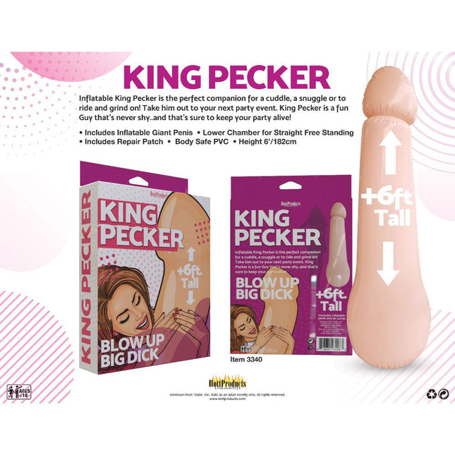 King Pecker- 6 Foot Giant Inflatable Penis - BESOLLO