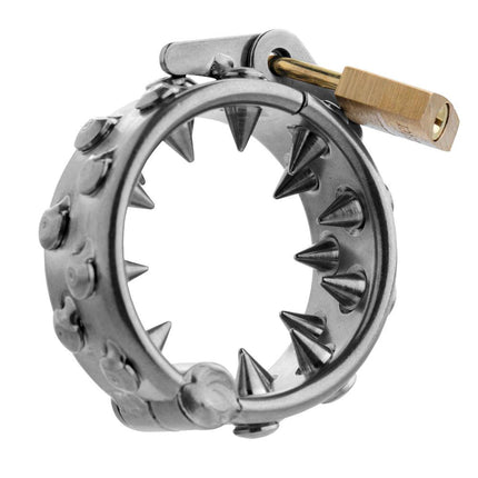Impaler Locking Cbt Ring With Spikes - BESOLLO