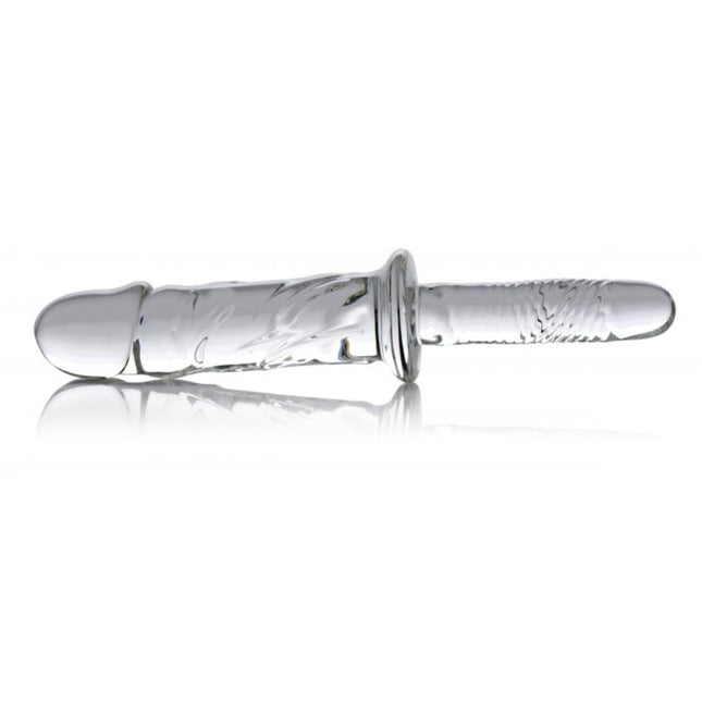 Brutus Glass Dildo Thruster - Clear MS-AF178