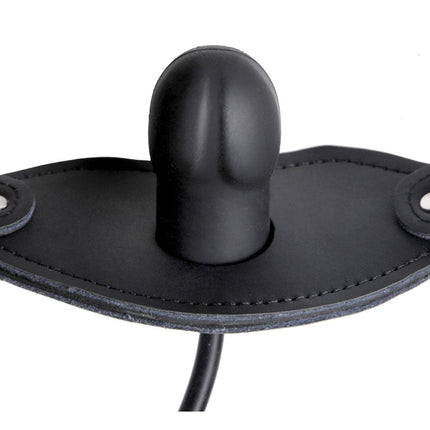 Silencer Inflatable Locking Penis Gag - Black - BESOLLO