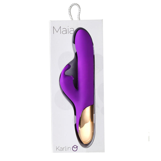 Karlin USB Rechargeable 10-Function Rabbit Vibrator - Purple
