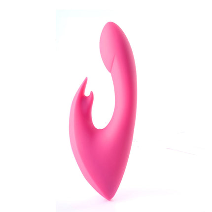 Leah USB Rechargeable Silicone 10-Function Rabbit Vibrator - Pink MTMA1605-P1