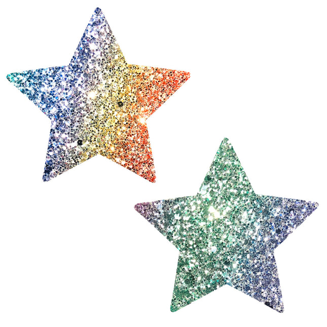 Super Sparkle Rock Kandi Chunky Rainbow Glitter Noches estrelladas Empanadas Nipztix