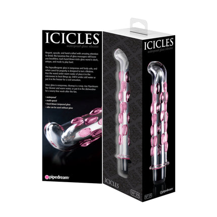 Icicles No. 19 - Clear / Pink