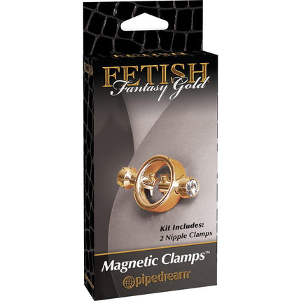 Fetish Fantasy Gold Magnetic Clamps - Gold - BESOLLO