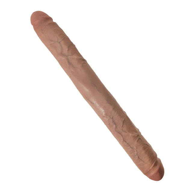 King Cock  16 Inch Thick Double Dildo - Tan