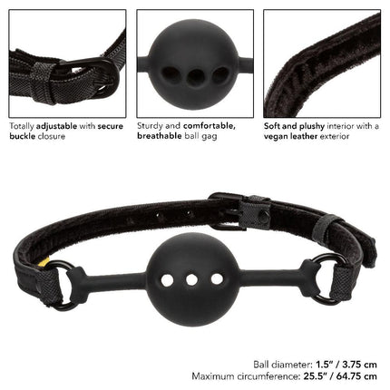 Boundless Breathable Ball Gag - Black - BESOLLO