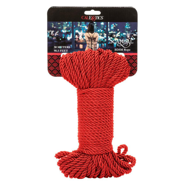 Scandal BDSM Rope 98.5ft/ 30m - Red - BESOLLO