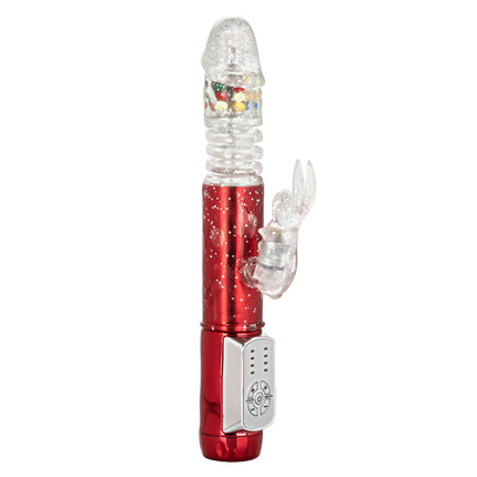 Naughty Bits Cumball Machine Thrusting Jack  Rabbit Vibrator - Red SE4410253