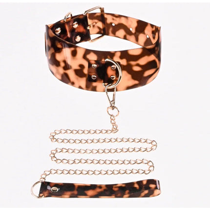 Sincerely Amber Collar With Leash SS52101