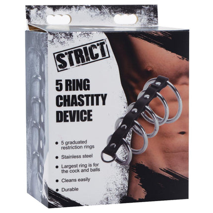 5 Ring Chastity Device - BESOLLO