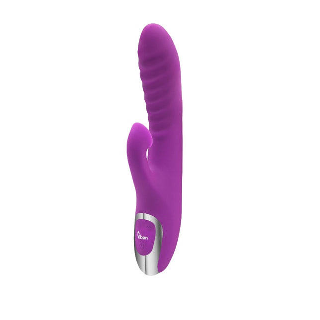 Frenzy - Rabbit Vibe With Clitoral Suction - Berry VB-66106